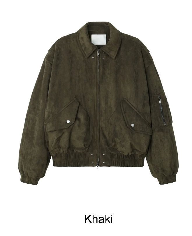 Rica Suede Quilted Flight Jumper