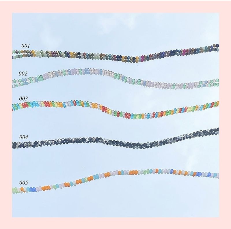 crystal beads necklace (5color)