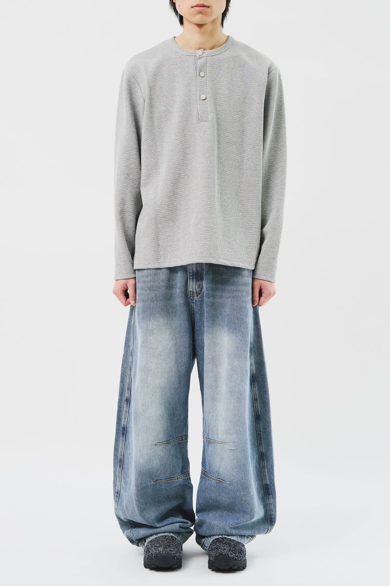 Pis Henley Neck Top (3color)