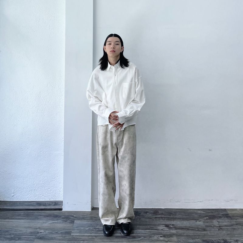 Mist Dyed Wide Pants