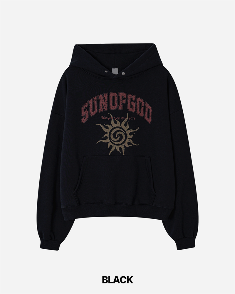 Heli Printed Crop Hoodie
