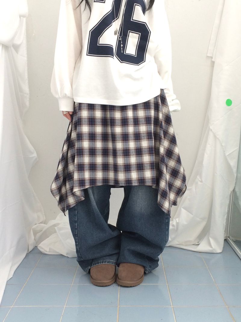 Numbering loose sweatshirt