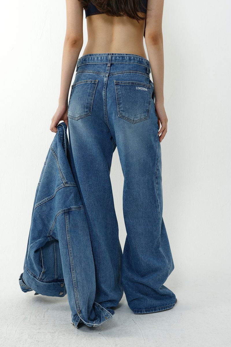 BELTED DENIM_BLUE
