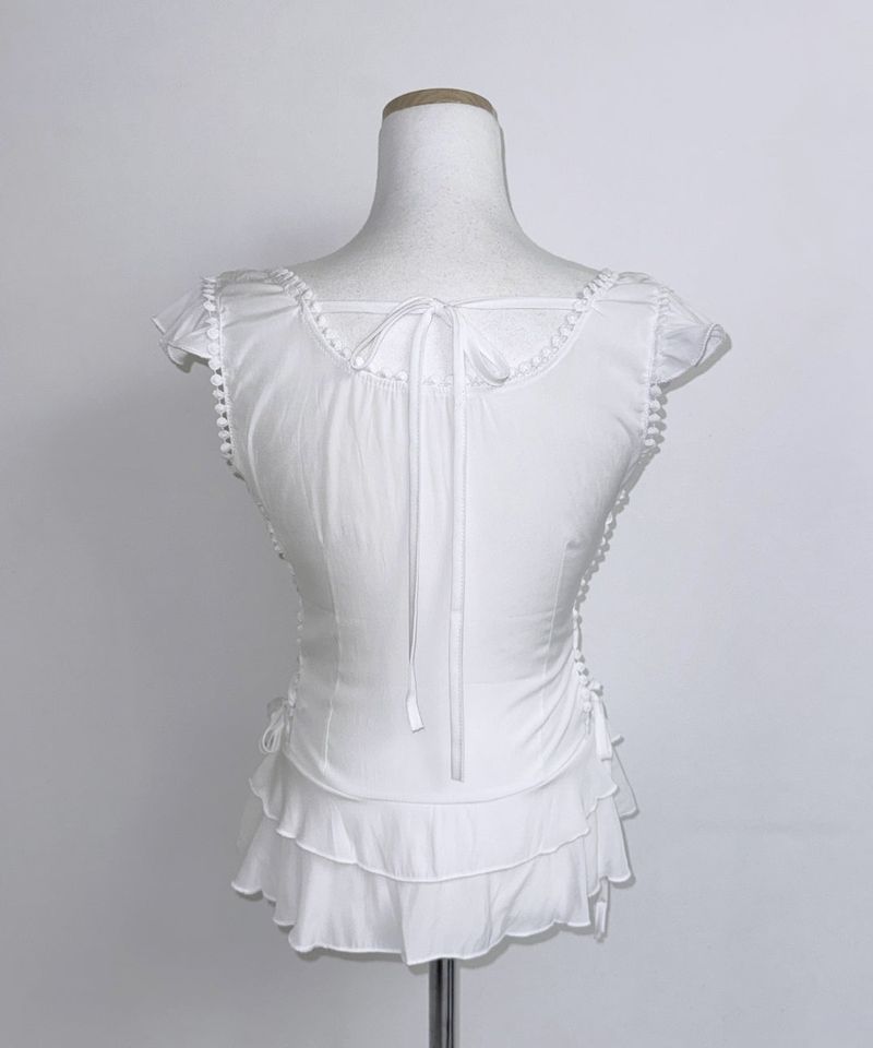 Bless Frill Blouse (2colors)