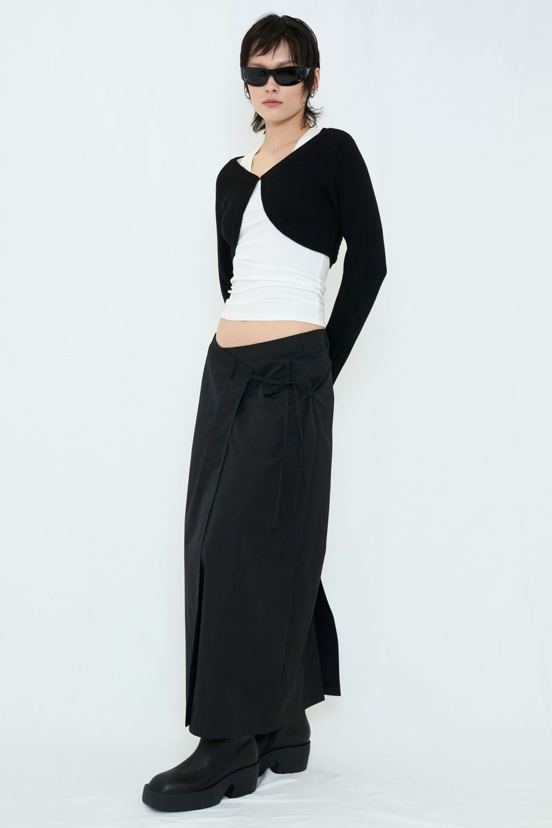 WRAP MAXI SKIRT