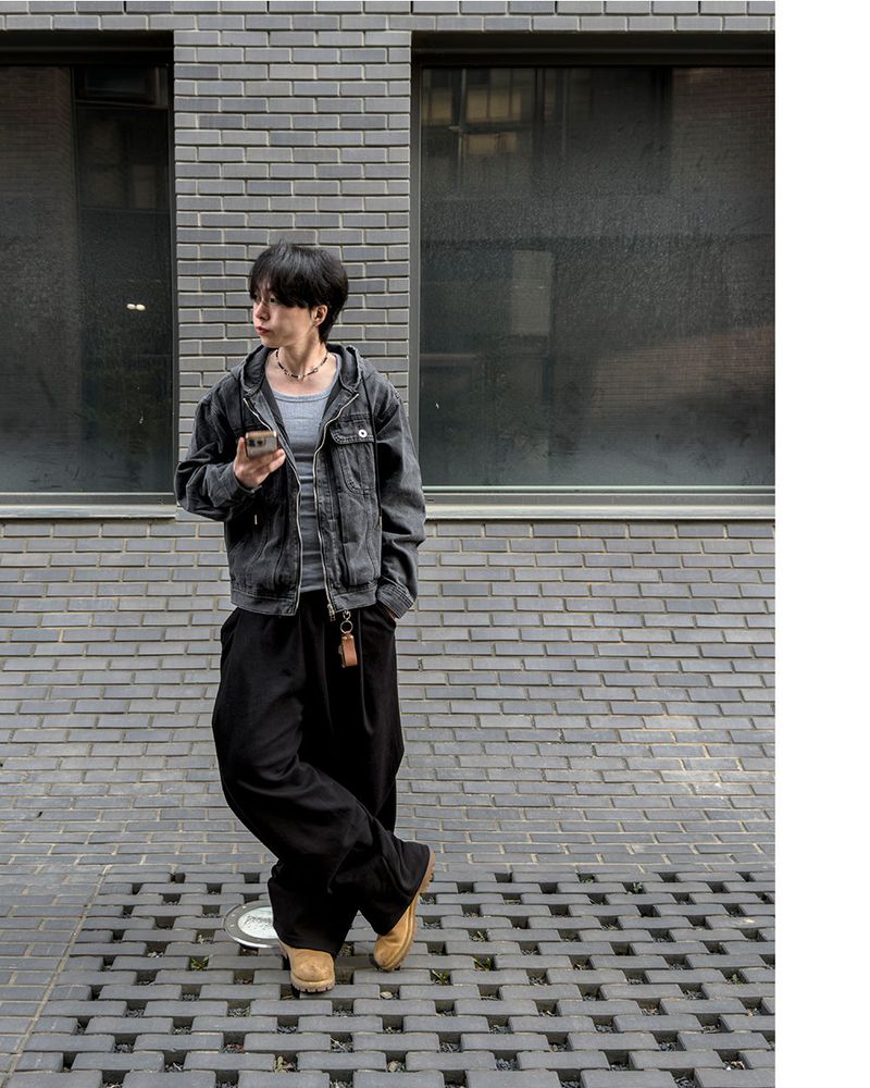 Carven Hooded Trucker Denim Jacket