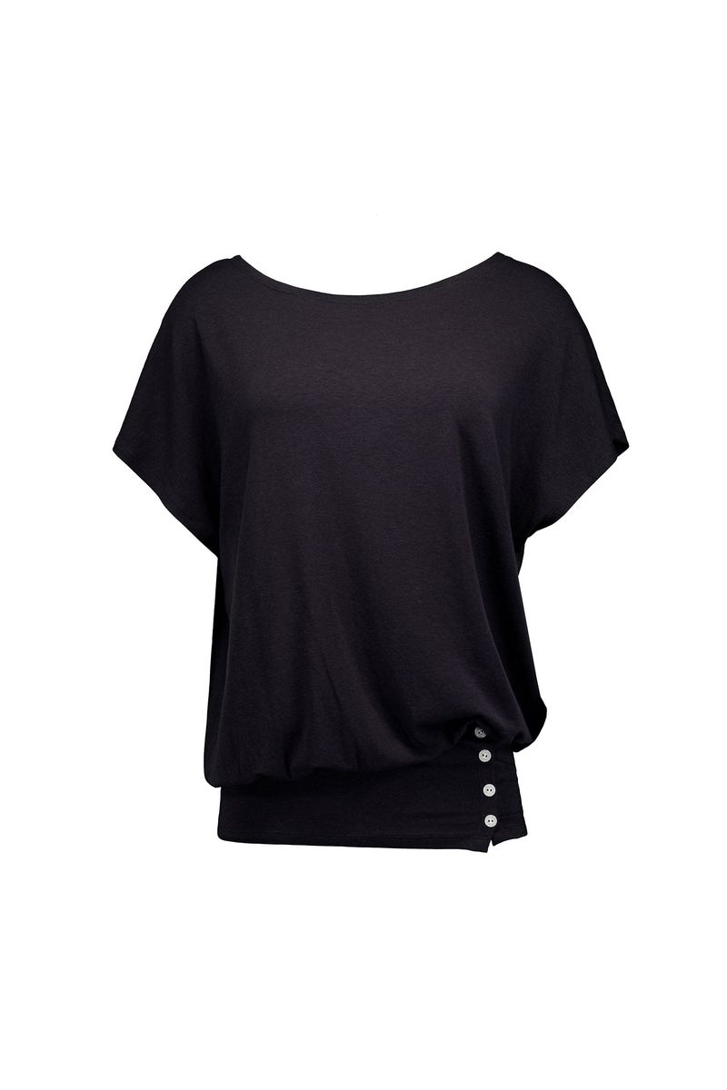 Drape Mini Dress [Charcoal]