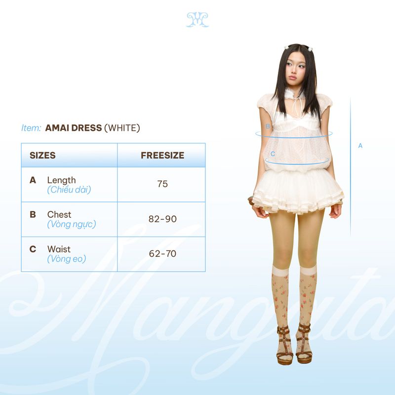 AMAI DRESS WHITE
