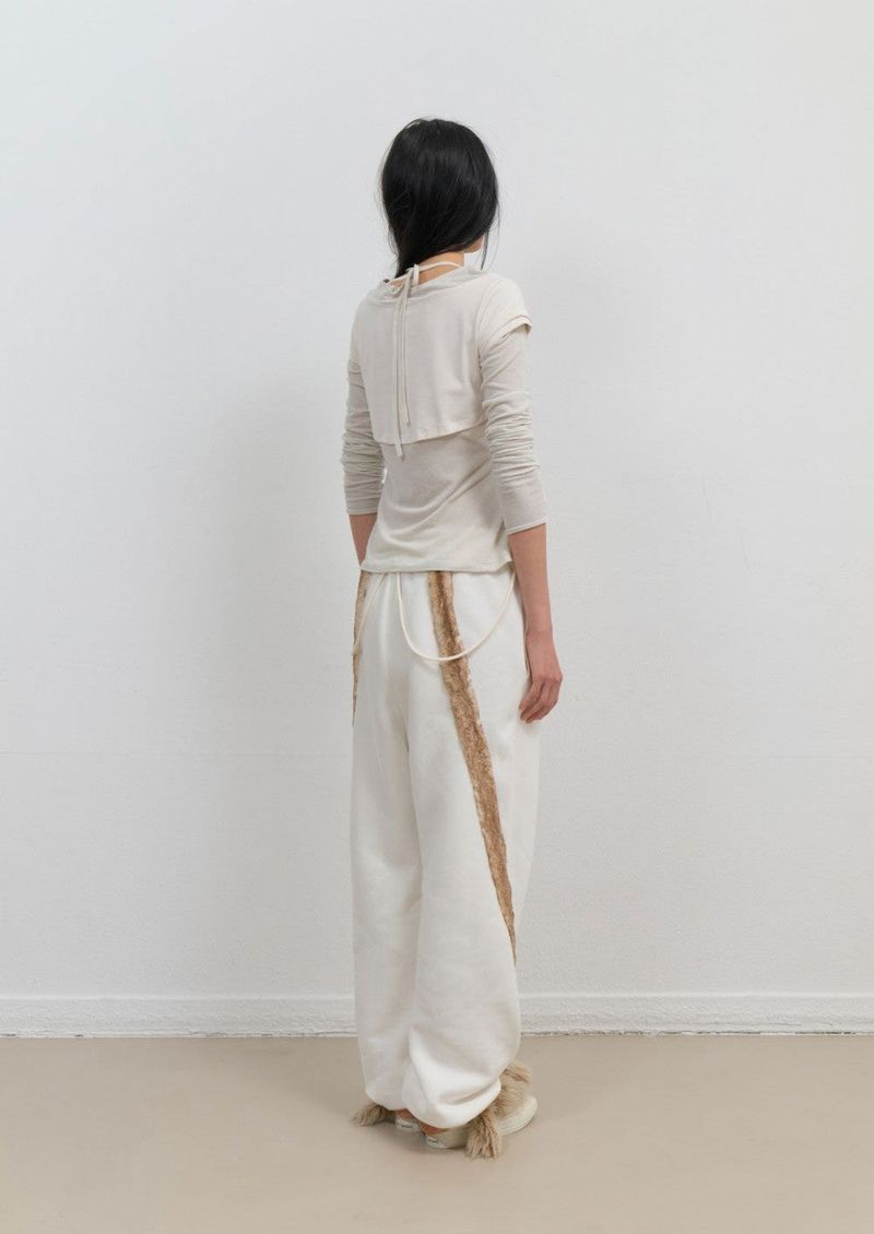 Halter Strap Long Sleeve / Ivory