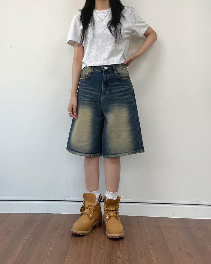 ADY DAMAGE BERMUDA SHORT PANTS 2C