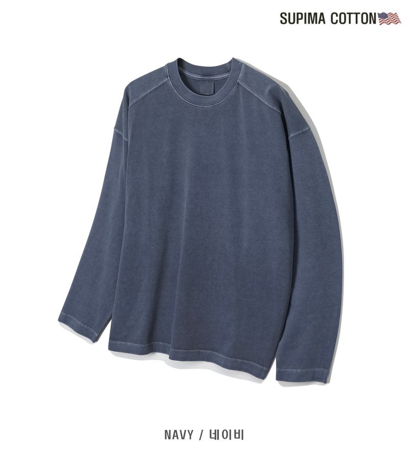 lemenne（ルメンヌ）の「LMN Sufima Cotton Pigment Oversized Fit Long-Sleeved T-Shirt (7 colors)（Tops）」