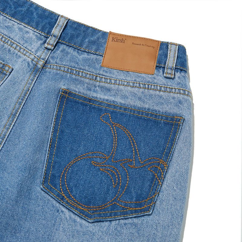 CHERRY WASHING DENIM PANTS [INDIGO BLUE]