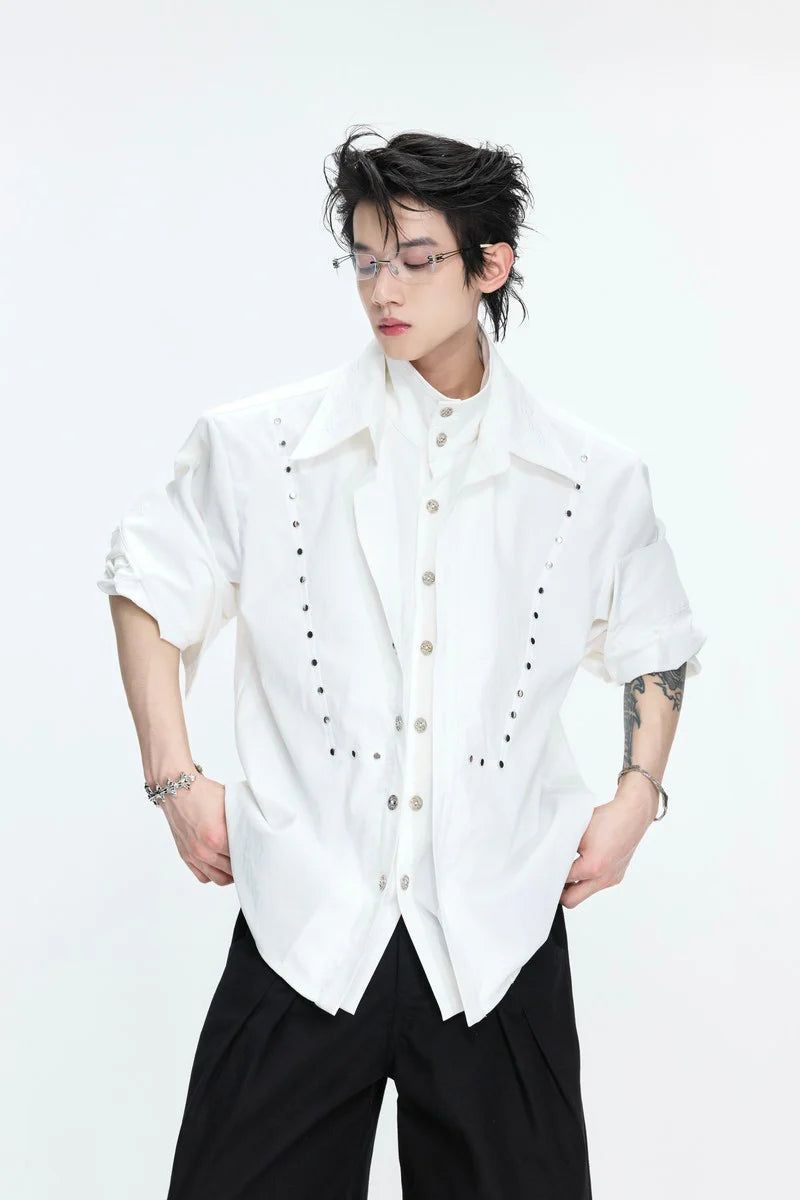 Layered Linen Shirt