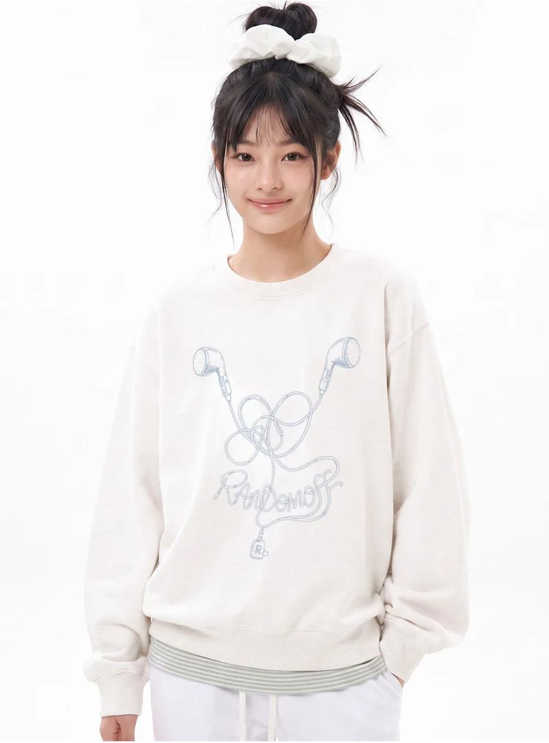 TANGLED EARPHONE SWEATSHIRT (3color)