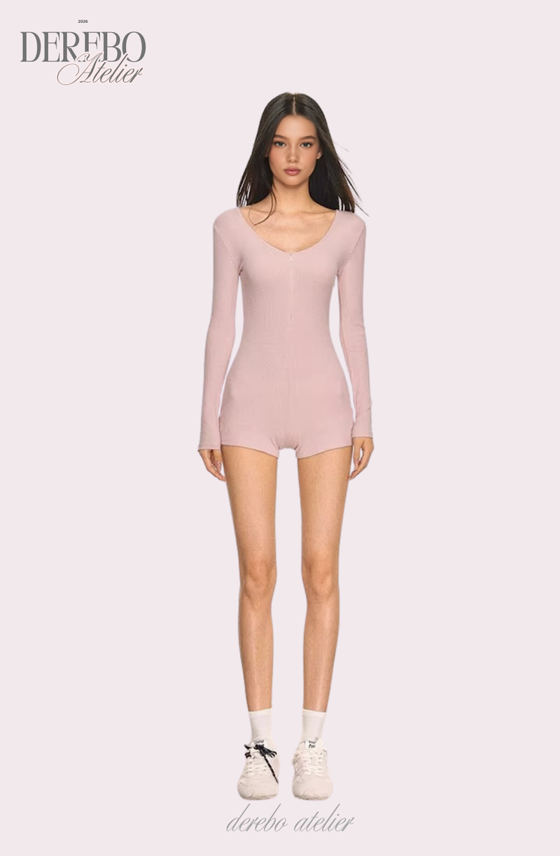Strap Layered Body Short Suit