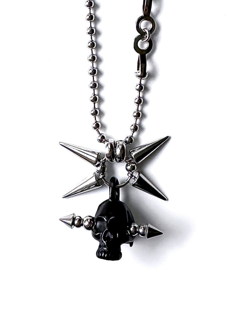 Horned Skull Long Necklace