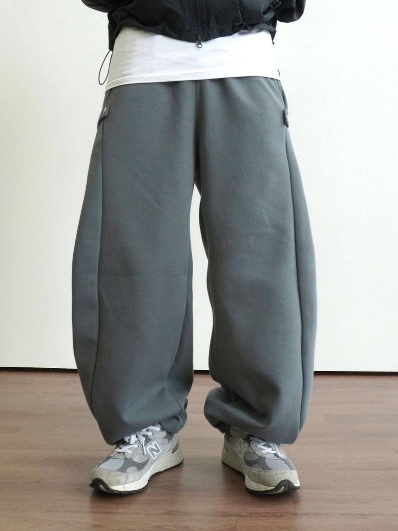 Pinch Side Snap Sweat Pants 6C