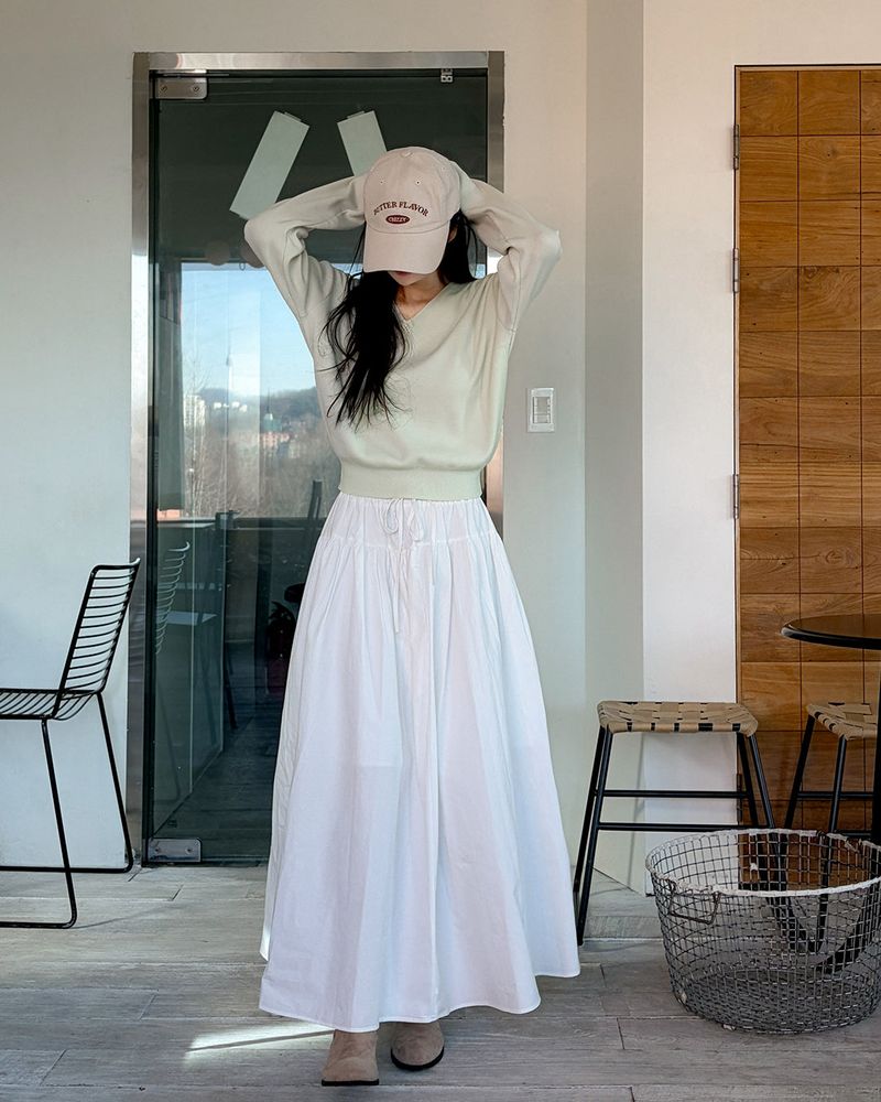 MAYBINS(メイビンス)の「Belbon long skirt(Skirts)」