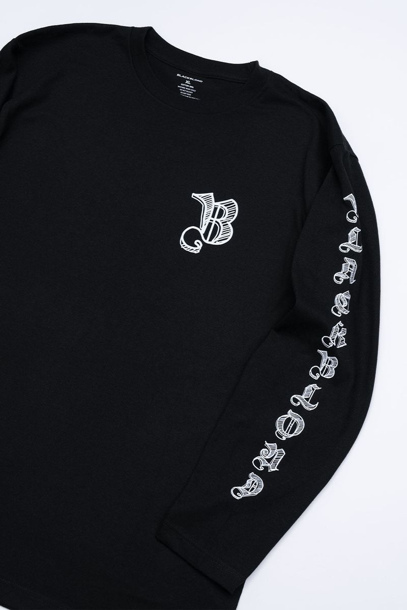 BBD Sketch Logo Long T-Shirt (Black)