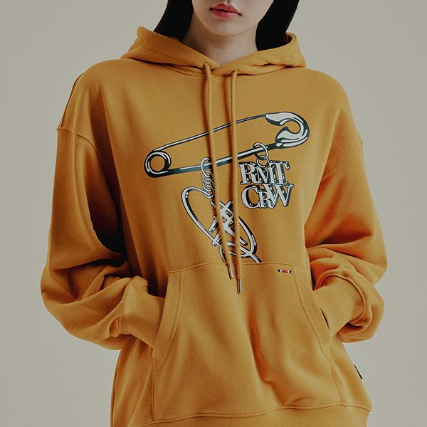 SILVER CLIP PENDANT LOGO HOODIE