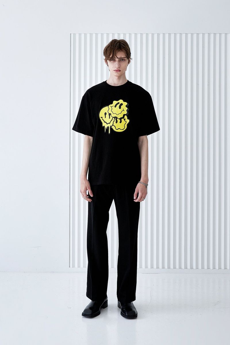 MELTING SMILE T-SHIRT BLACK
