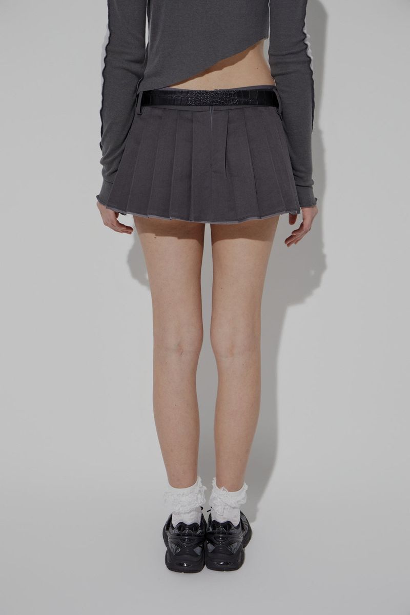 CHINO PLEATS SKIRT