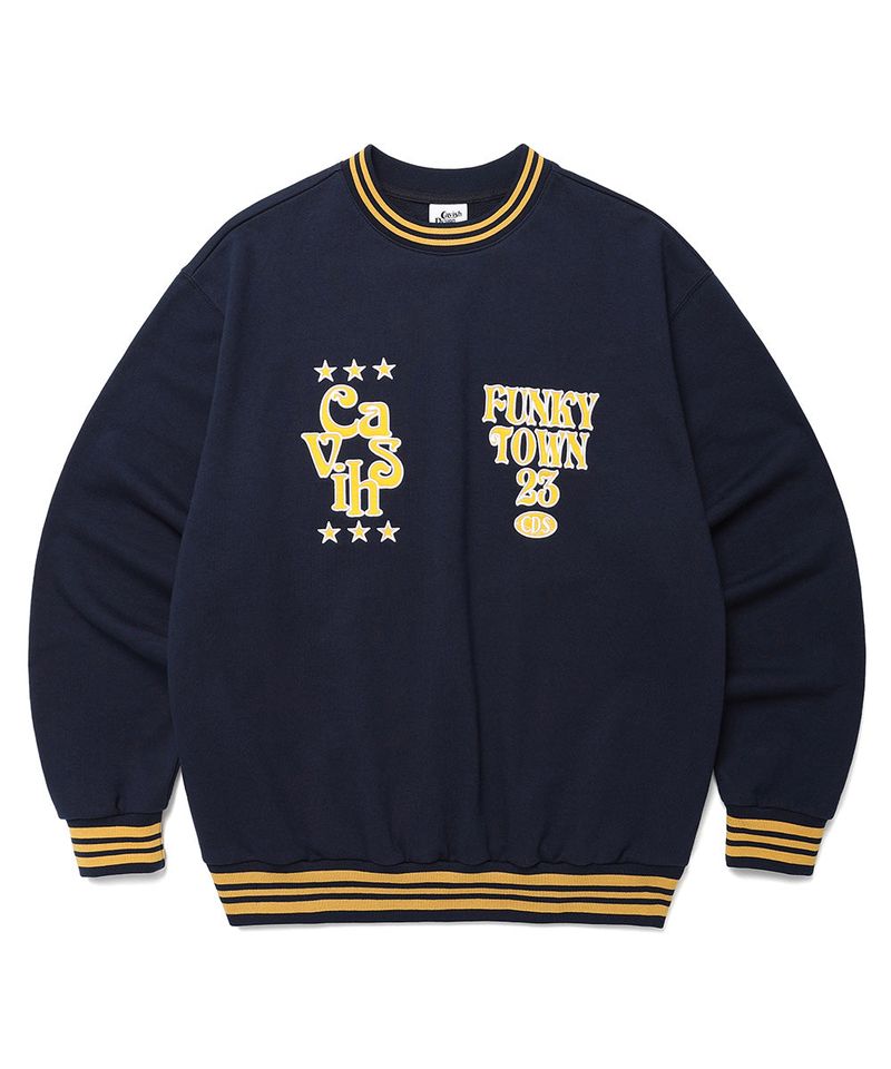 cavish（カビシ）の「CDS FOOTBALL SWEATSHIRT NAVY(CV2DSUM461A)（Tops）」