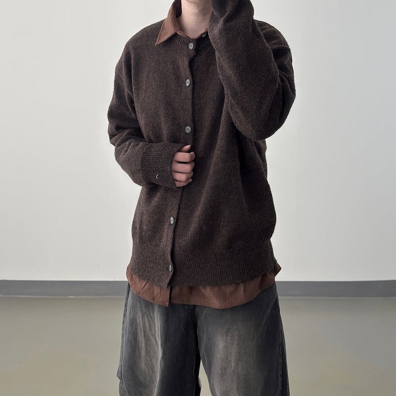 Lunet Wool Round Cardigan