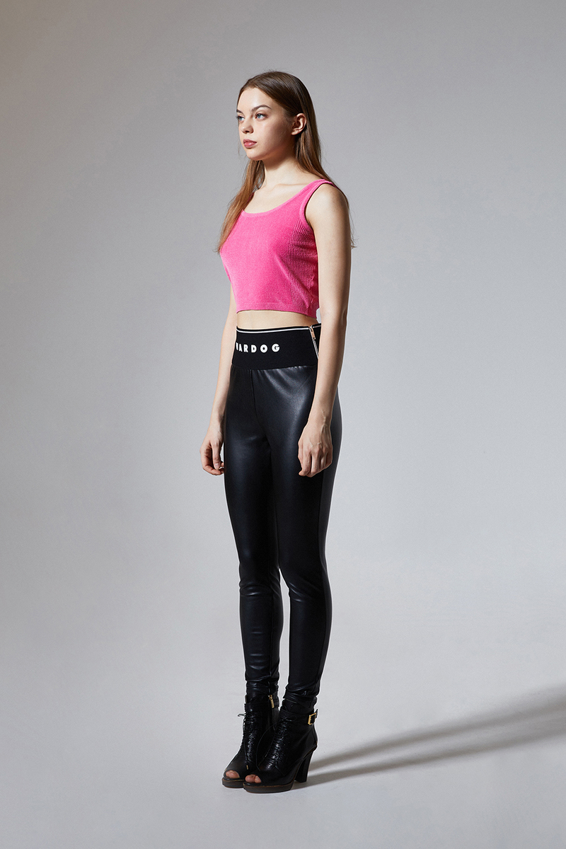 Faux leather leggings