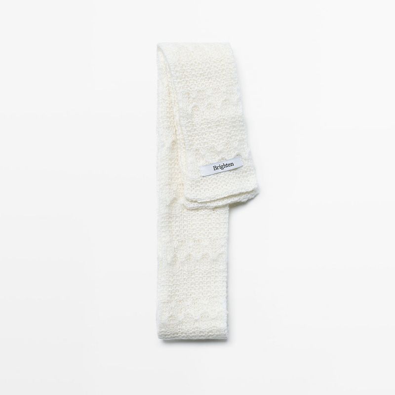 Mini Lace White Scarf