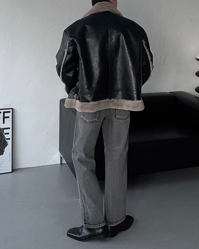 ECT bold Oversized fit suede jacket (3 colors)
