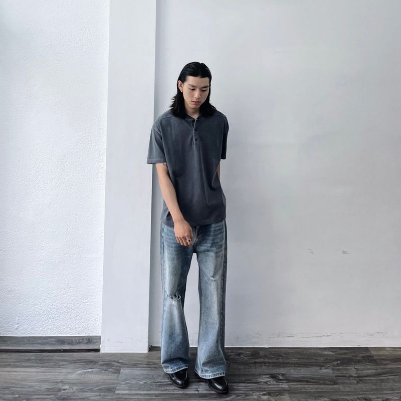 Faded Rift Straight Denim