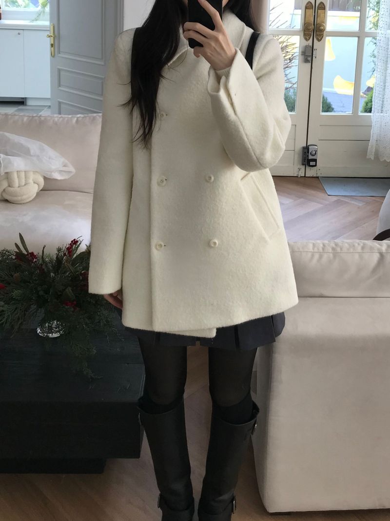 Innerf Wool Half Coat (3 colors)