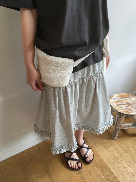 Heoyu Flower Lace Mini Shoulder Bag