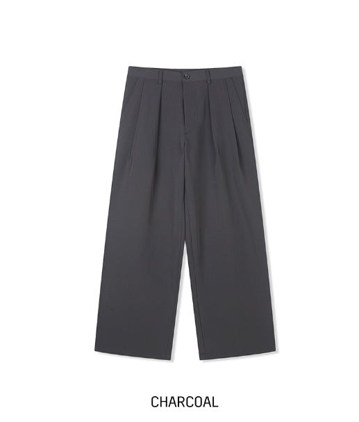 Keito Two-Tuck Wide Slacks