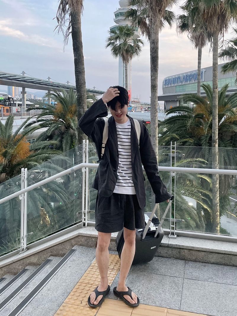 Basic Linen set up blazer jk