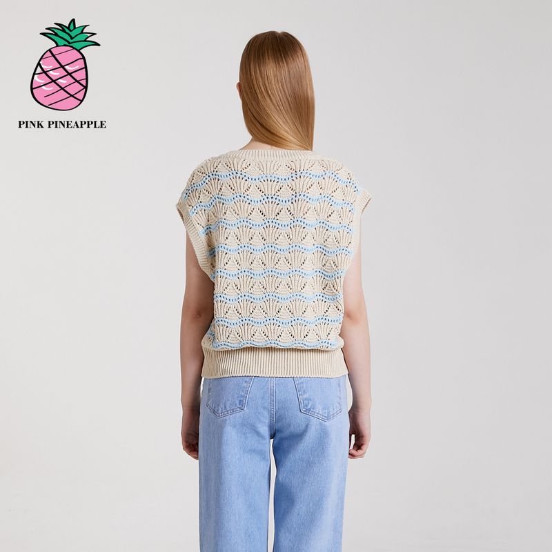 WAVE CROCHET VEST