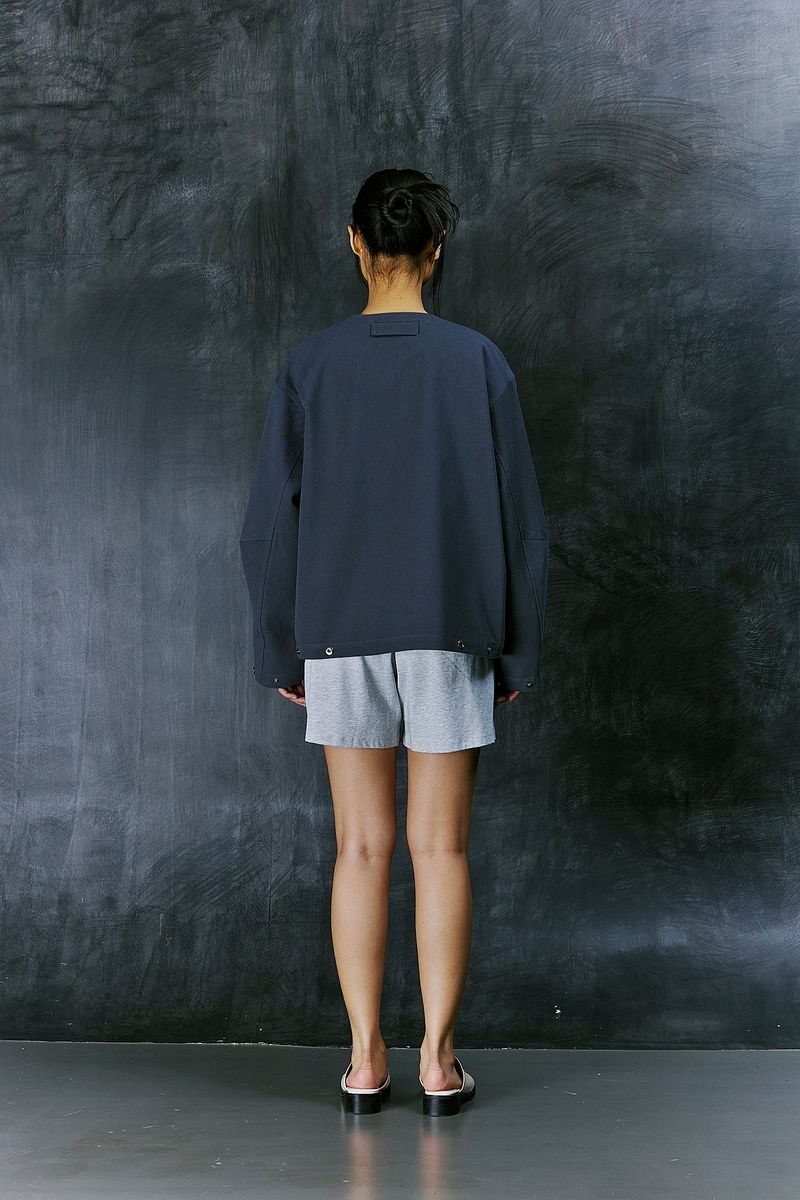 EARTH COTTON Y ZIP-UP JACKET (Charcoal)