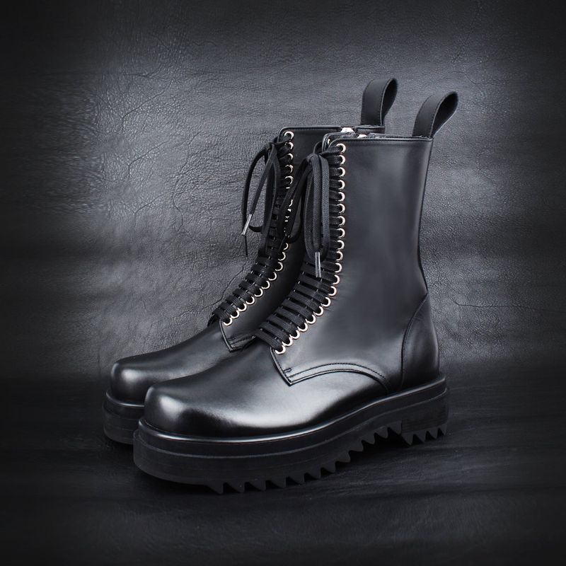 DAVID STONE WAVE SHARK SOLE HI-LACE BOOTS
