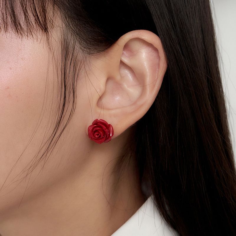 geegee(ジジ)の「rose formica earring - red(Accessories)」