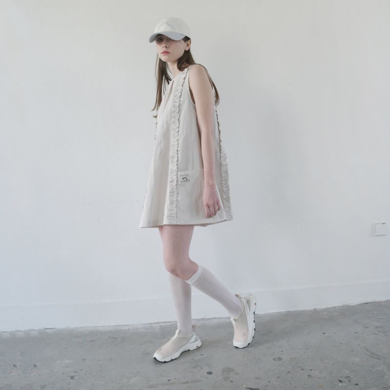 Sky Blue/Cream Pigment Ribbon Cap