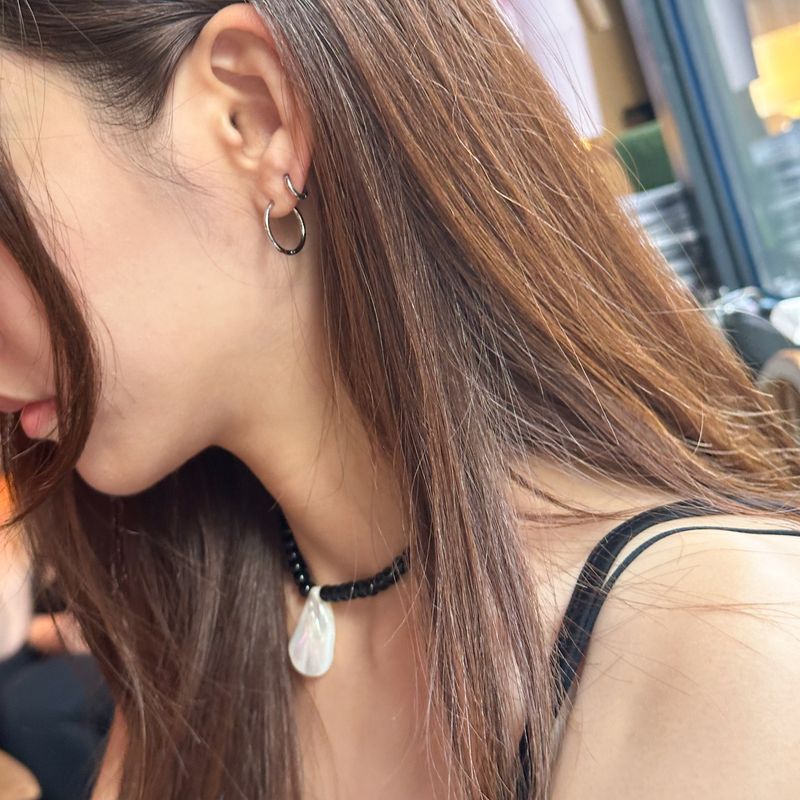 Basic mini ring Earring(Silver/Gold)