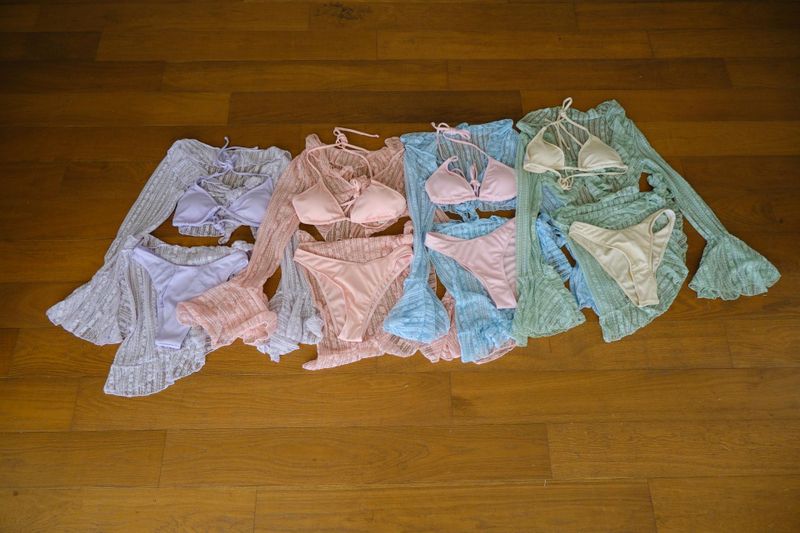 sheer lace bikini set