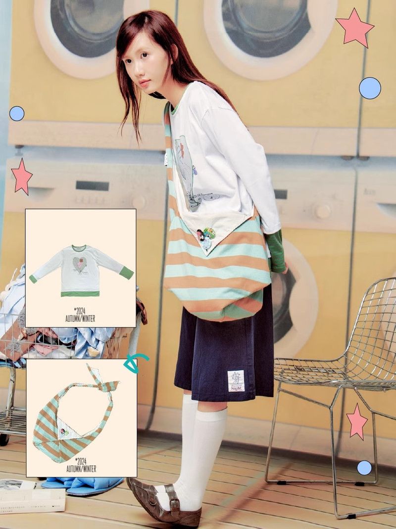 UnsocialNight（アンソーシャルナイト）の「マルチバックストライプクロスボディバッグ（Bags）」