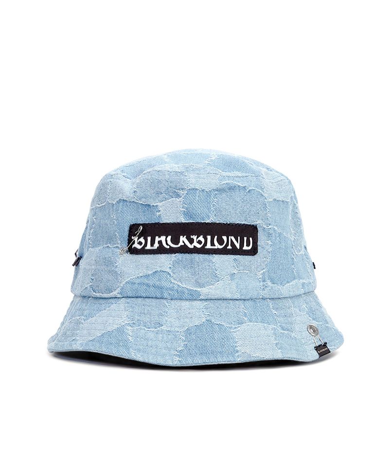 BLACKBLOND(ブラックブロンド)の「BBD The Apparition Patchwork Denim Bucket Hat (Light Blue)(Hats)」
