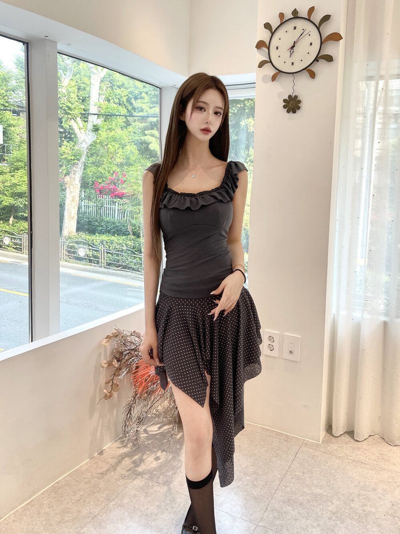 1509. Frill Two-Way Sleeveless (3 Colors)