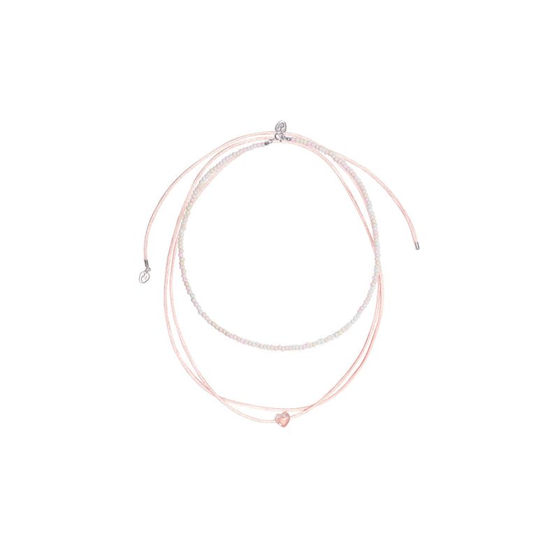 [925 SILVER] Pastel String Necklace (3colors)