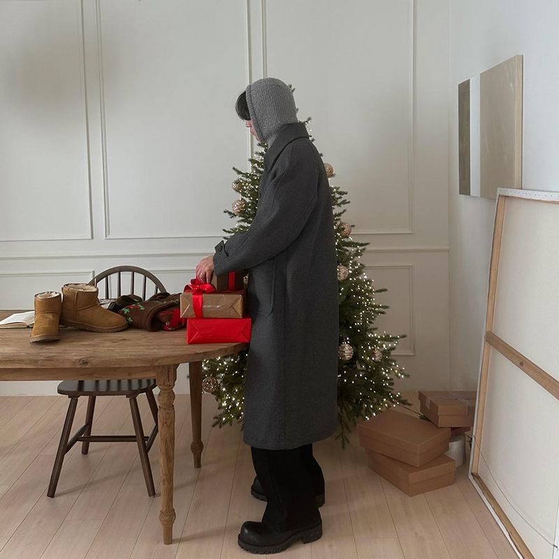 Pleddy Bian Wool Mac Coat (3color)