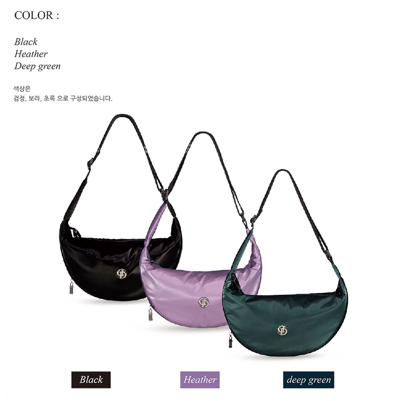 SOFT GLOSSY CROSS BAG_DEEP GREEN
