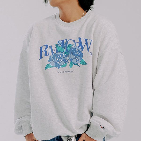 BLUE ROSE CREWNECK
